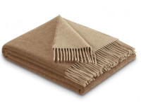 Плед Biederlack Plaid camel-beige 130x170 см шерстяной