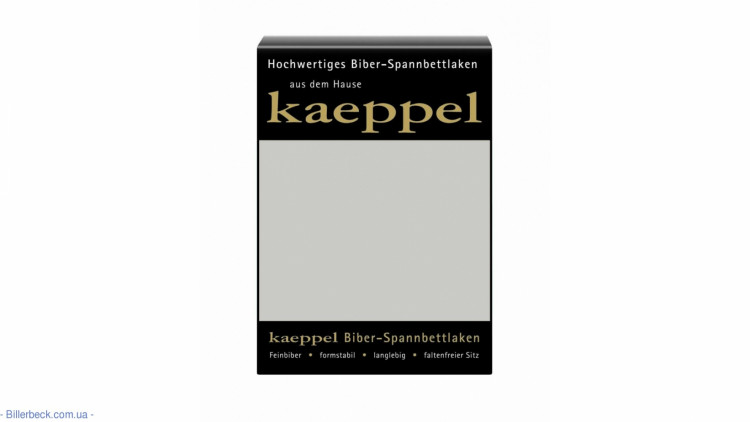 Простынь на резинке фланель Kaeppel 90-100х200+25 см серебро