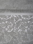 Простынь махровая Uniko crown home 200x230 см Вензель серая