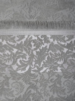 Простирадло махрова Uniko crown home 200x230 см Вензель сіра