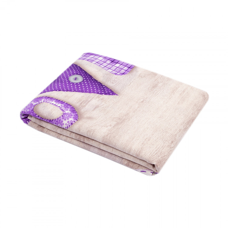 Пододеяльник Iris Home ранфорс Sewn love лиловый 145х210 см