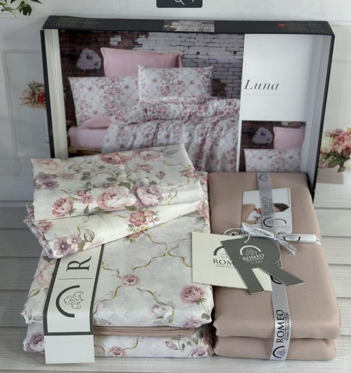 Постільна білизна Romeo Home сатин Luna євро