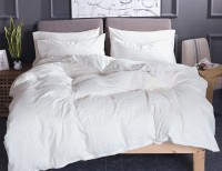 Постельное белье Zastelli 74 серый горох на белом поплин двуспальный Постельное белье Zastelli 74 серый горох на белом поплин двуспальный