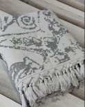 Пляжное полотенце Pupilla Lagun dark grey Peshtemal 90x170 см