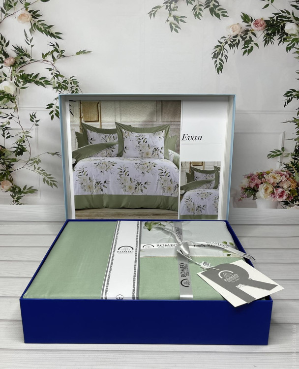 Постельное белье Romeo Home Evan сатин Digital евро