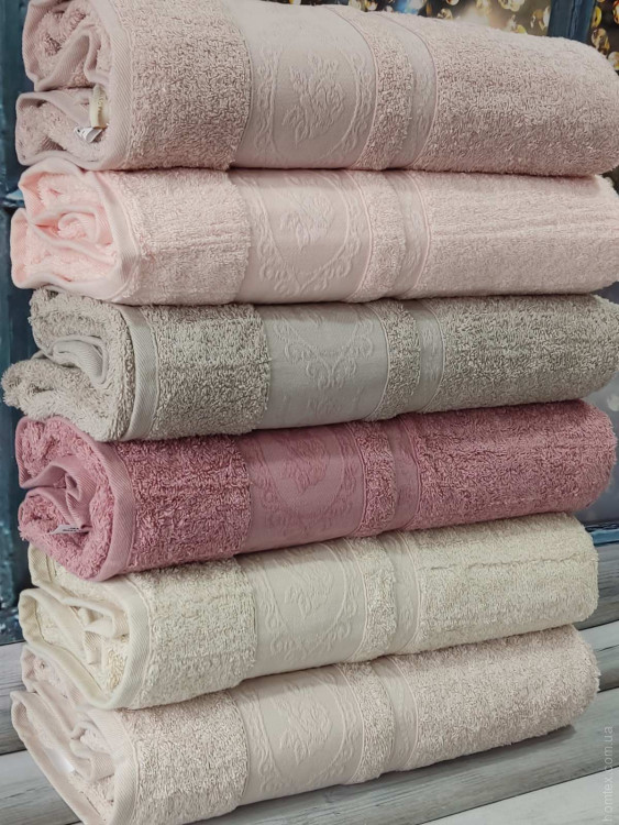 Набір махрових рушників Pupilla із 6 шт. 90х150 см., модель 4