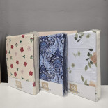 Простынь на резинке c наволочками из фланели Cotton Collection 160х200 см + 25 см, в ассортименте модель 7
