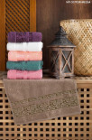 Набор махровых полотенец Cestepe VIP Cotton Melisa из 6 штук 70х140 см
