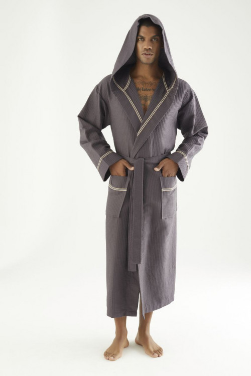 Халат Nusa NS-24680 a. kahve вафельный