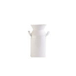 Декоративна ваза Barine Metal Milk Can White M