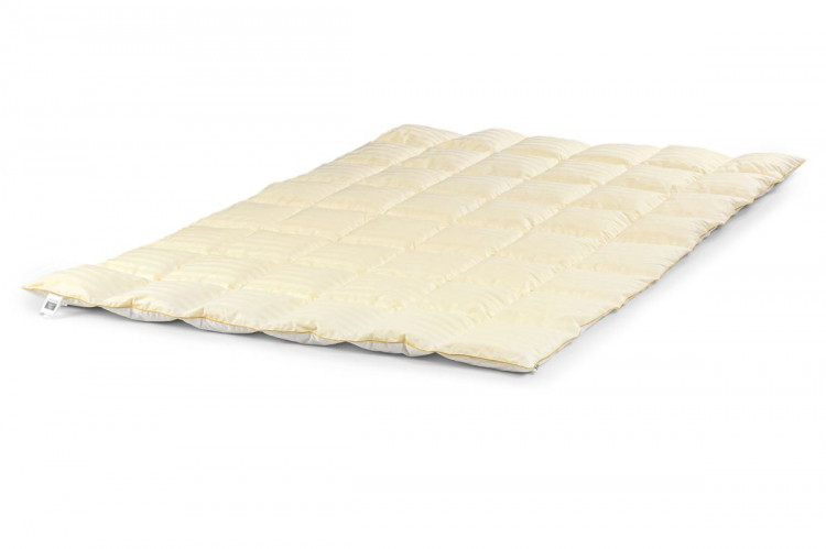 Пуховое кассетное одеяло Mirson 100% Белый пух Carmela demi 140x205 см, №032