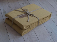 Набор простынь La Modno 240x260 см с наволочками 50х70 см Stonewashed Elegant Golden Yellow