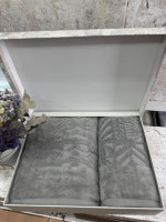 Набір махрових рушників із 2-х штук Sikel жаккардові 50x90+70x140 см, модель 3