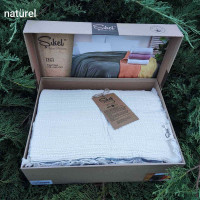 Муслинове покривало Sikel Izgi naturel 210x240 см 
