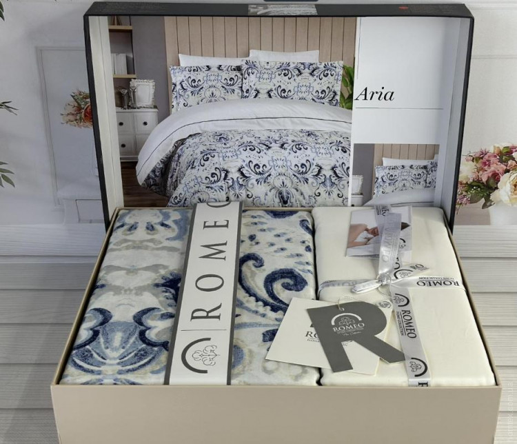 Постільна білизна Romeo Home сатин Aria євро Постільна білизна Romeo Home сатин Aria євро