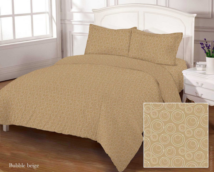 Постельное белье Zastelli Bubble Beige бязь евро