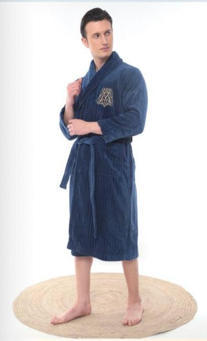 Халат махровый Maison Dor Alberto синий XL