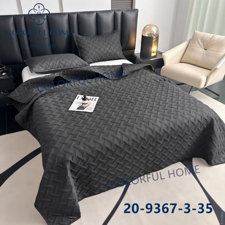 Покривало з мікрофібри Colorful Home 200х230 см з наволочками, модель 12