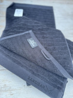 Набор махровых полотенец для рук Sansibar 30х50 см - 6 шт темно-серые