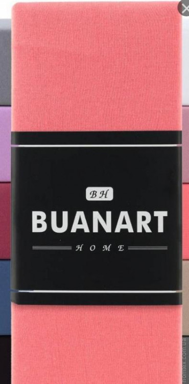 Простынь трикотажная на резинке Buanart somon 180x200+30 см