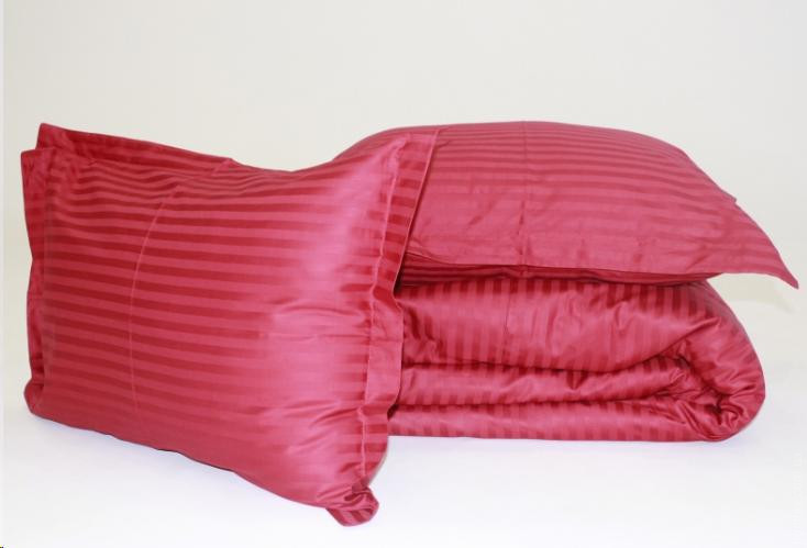 Наволочка Mirson Satin Stripe 30-0018 Red 50x70 см сатиновая