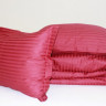 Наволочка Mirson Satin Stripe 30-0018 Red 50x70 см сатиновая