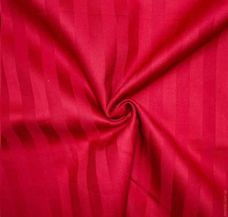 Наволочка Mirson Satin Stripe 30-0018 Red 50x70 см сатиновая