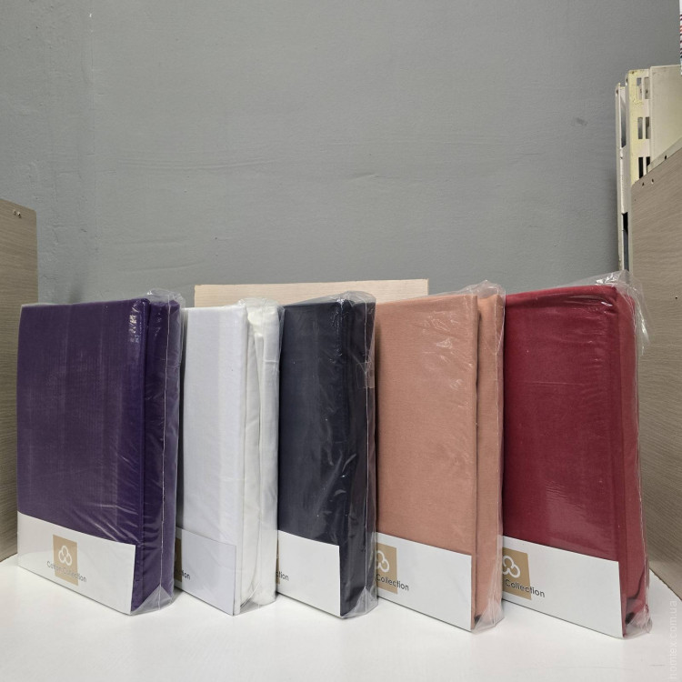 Простирадло на резинці з наволочками з фланелі Cotton Collection 160х200 см + 25 см, в асортименті модель 8