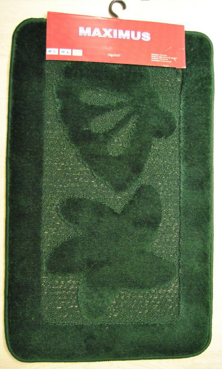 Коврик для ванной Maximus Shell hunter green (зеленый) 50x80 см