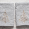 Набор кухонных полотенец Pavia Christmas tree V2 серый 45x70 см 