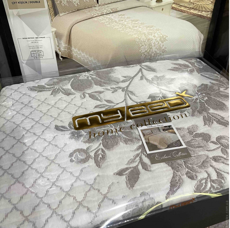 Покрывало гобеленовое My Bed lux Perla 240x260 см с наволочками 50x70 см 