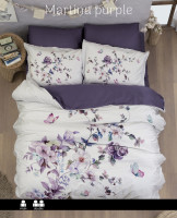 Постільна білизна First Choice Martina purple сатин 3D