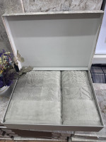 Набір махрових рушників із 2-х штук Sikel жаккардові 50x90+70x140 см, модель 4