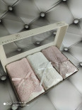 Набор махровых полотенец Pupilla из 3-х штук 30x50 см, модель 19