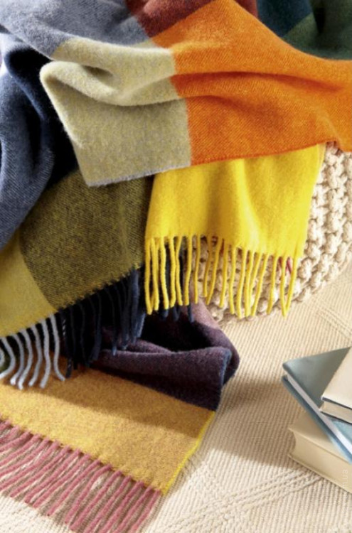 Плед Biederlack Plaid Vibrant Square 130x170 см шерстяной
