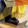 Плед Biederlack Plaid Vibrant Square 130x170 см шерстяной