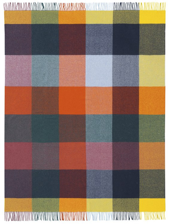 Плед Biederlack Plaid Vibrant Square 130x170 см вовняний