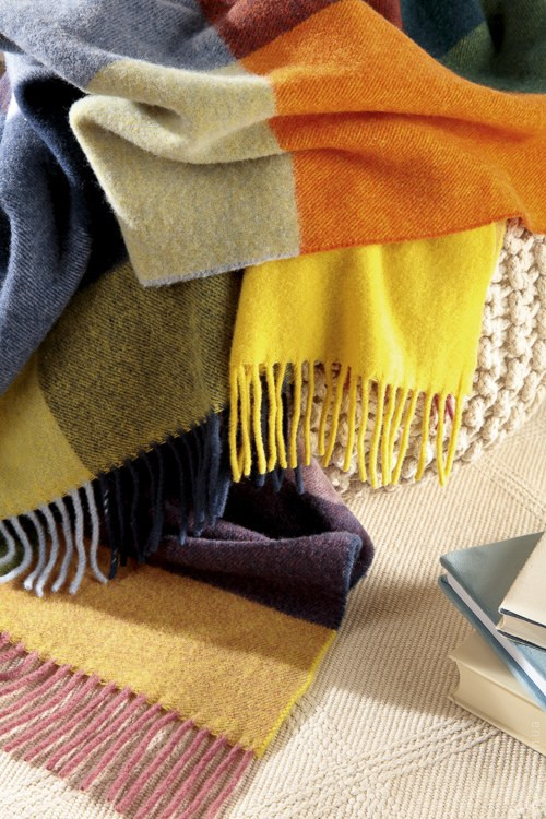 Плед Biederlack Plaid Vibrant Square 130x170 см вовняний