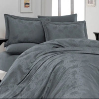Постільна білизна жакард First Choice MARELDA DARK GREY євро Постільна білизна жакард First Choice MARELDA DARK GREY євро