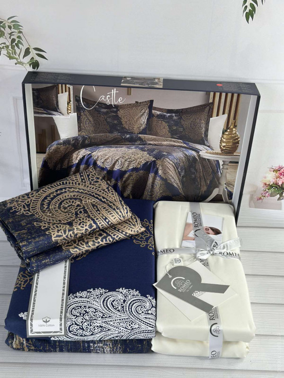 Постельное белье сатин Romeo Home Castle евро