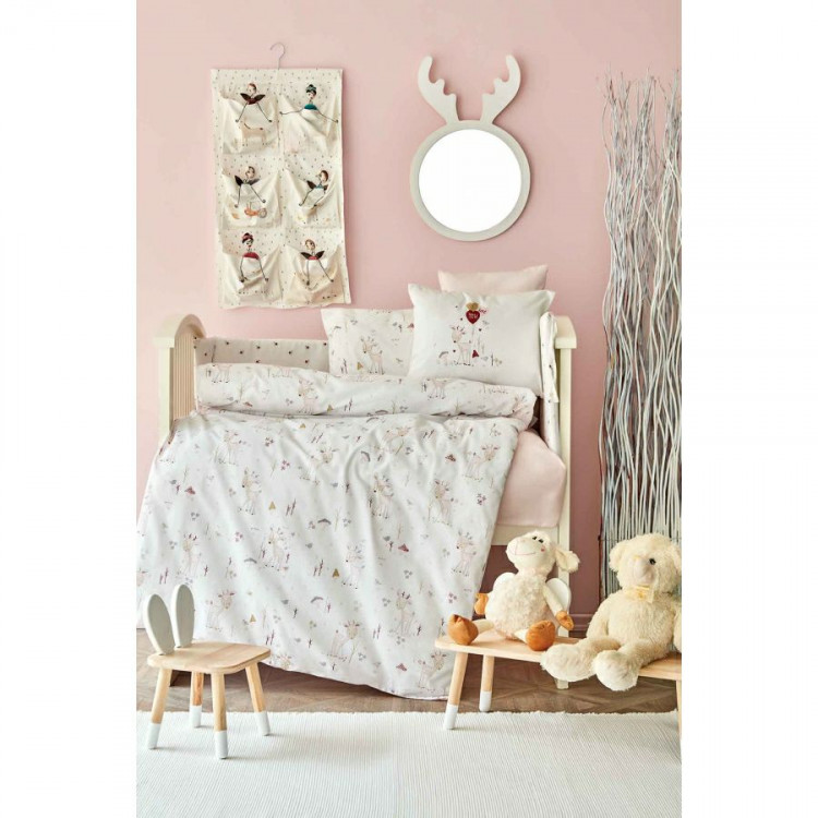 Набор в детскую кроватку Karaca Home Doe pembe розовый, 10 предметов