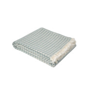 Покрывало Lotus Home Checked Gingham зеленый 190х225 см