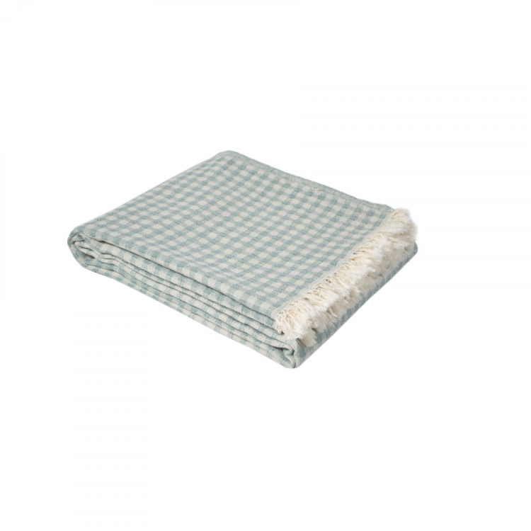 Покривало Lotus Home Checked Gingham зелений 190х225 см