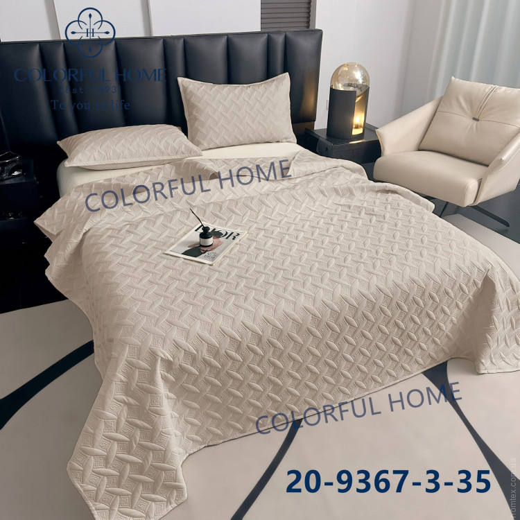 Покривало з мікрофібри Colorful Home 200х230 см із наволочками, модель 13