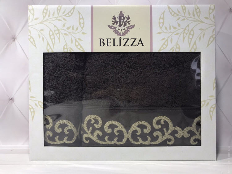 Набор махровых полотенец Belizza из 2 штук 50x90 см+70x140 см, модель 33