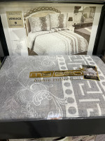 Покрывало гобеленовое My Bed lux Versace gri 240x260 см с наволочками 50x70 см