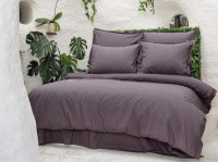 Постільна білизна Altinbasak Allways plum однотонний полуторний жаккард 