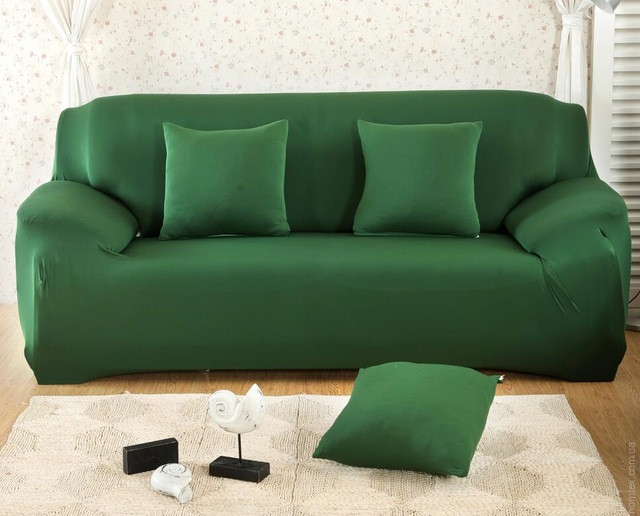 Чехол на двухместный диван HomyTex Зеленый