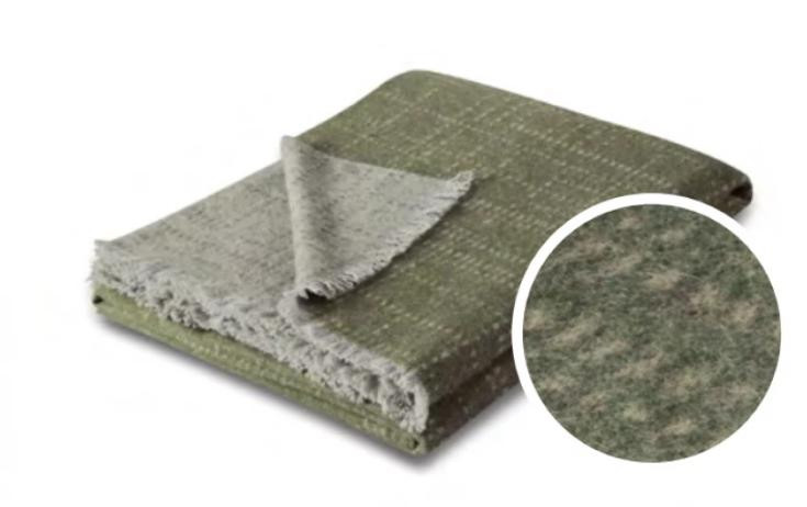 Плед Biederlack вовна + бавовна Plaid Nore oliv 130х170 см Плед Biederlack вовна + бавовна Plaid Nore oliv 130х170 см