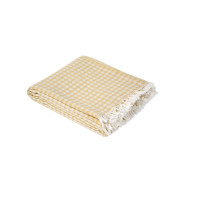Покривало Lotus Home Checked Gingham жовтий 190х225 см